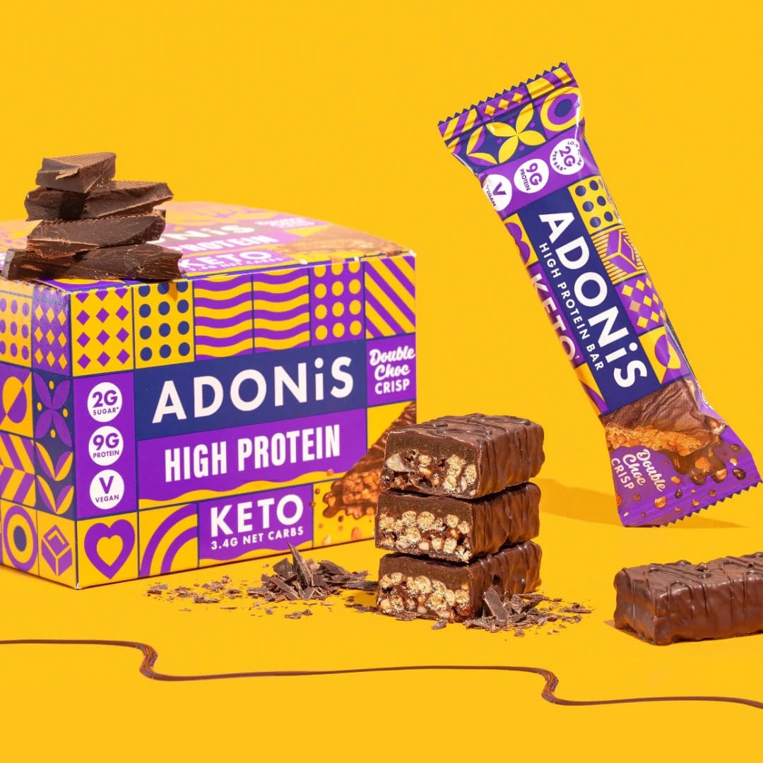 Barretta Keto Proteica Doppio Cioccolato Crisp – Adonis 45gr