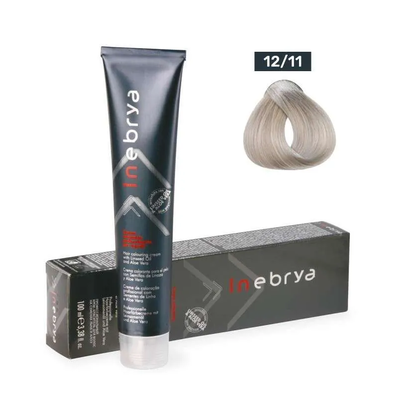 Inebrya tinta per capelli 12/11 Super Biondo Platino Extra Cenere Intenso