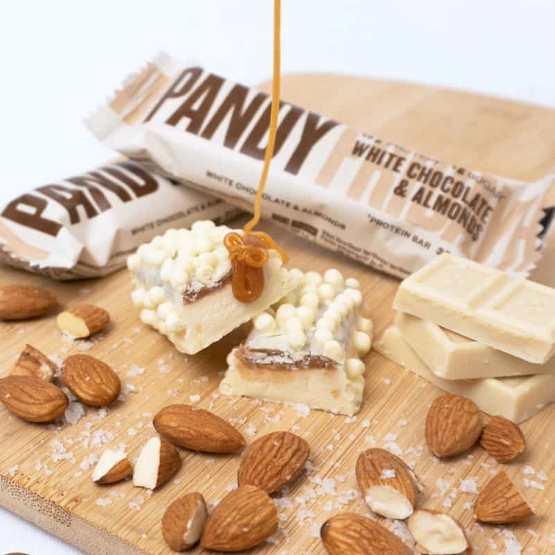 Barretta proteica cioccolato bianco e mandorle 35gr