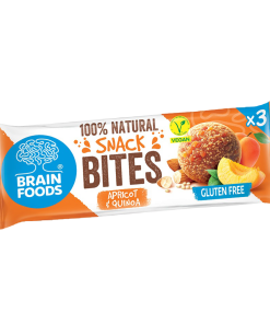 Bites senza glutine albicocca e quinoa 48g – Brain Foods