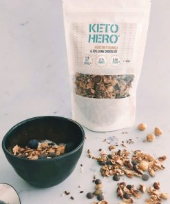 Keto Granola con Gocce di Cioccolato Fondente Belga 250gr