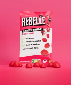 Caramelle senza zuccheri Frutti Rossi 50gr Rebelle