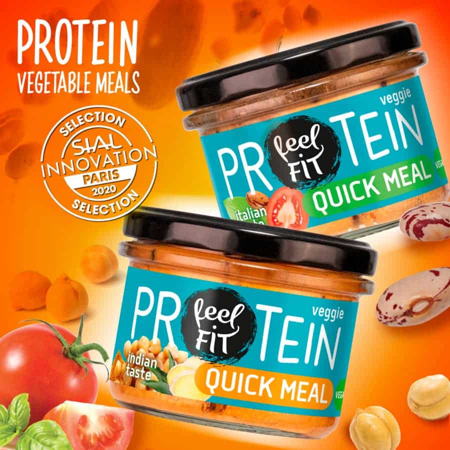 Feel FIT Protein Pasto veloce con Ceci Gusto Indiano, 185g