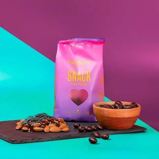 Mandorle tostate ricoperte di cioccolato fondente al caffè 200g Nut&Me