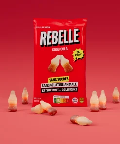 Caramelle senza zuccheri Cola 50gr Rebelle