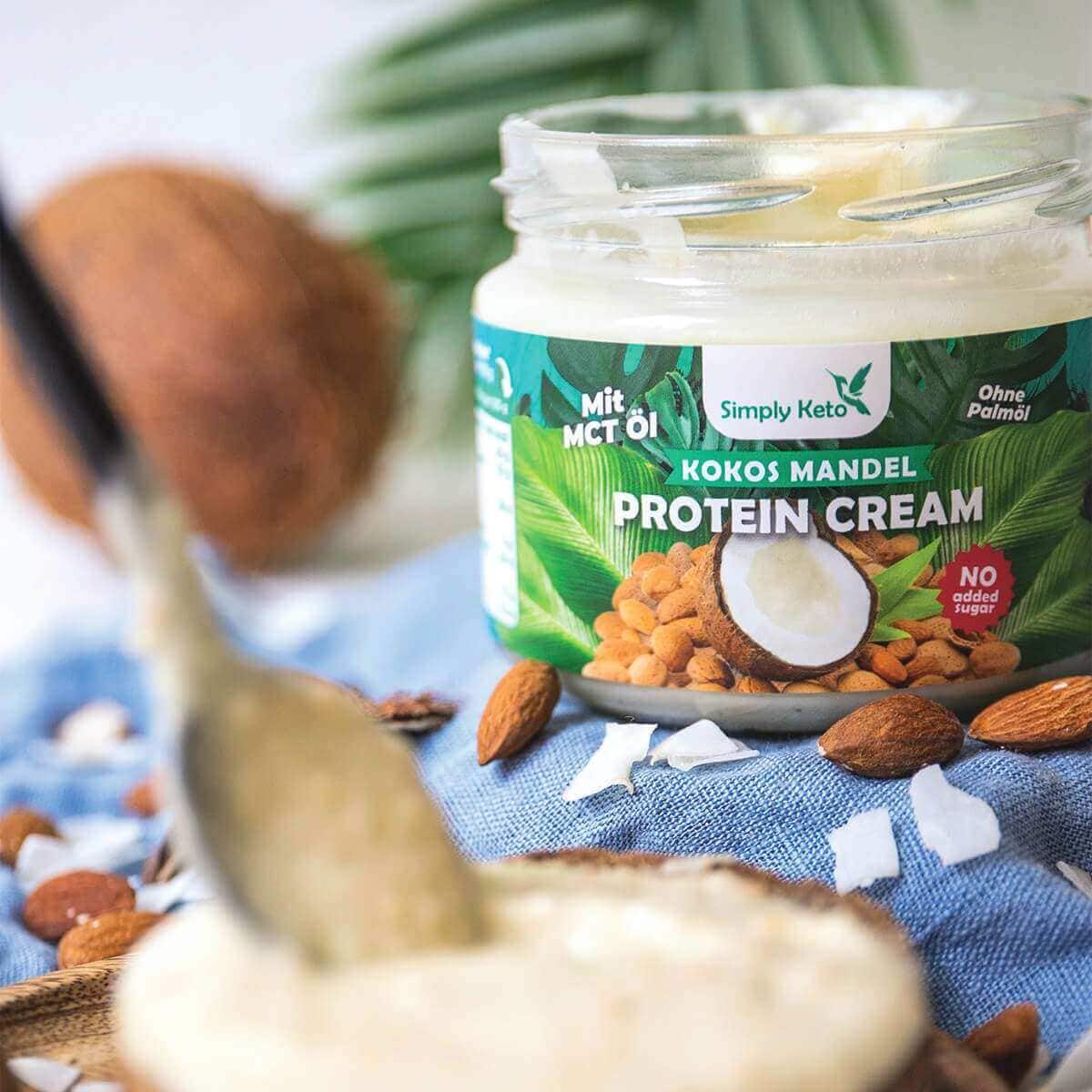 Crema Keto cocco e mandorla con Olio MCT 250g