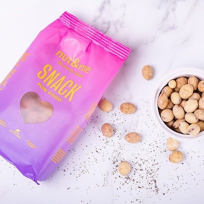 Mandorle tostate ricoperte di cioccolato bianco al caffè 200g Nut&Me