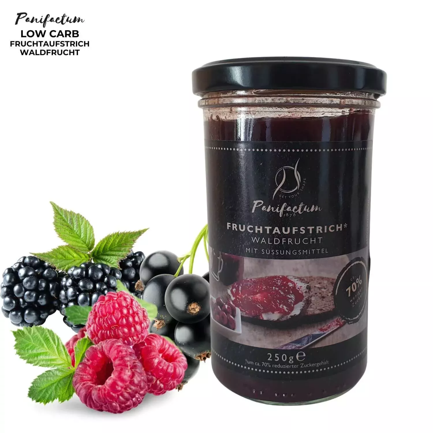 Marmellata keto ai frutti di bosco 250gr Panifactum