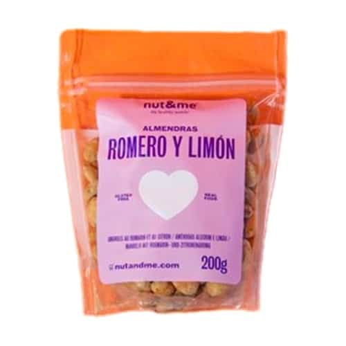 Mandorle tostate low carb con rosmarino e aroma di limone 200gr Nut&Me - immagine 2