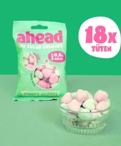 Caramelle senza zuccheri soffici cuori 50gr Ahead