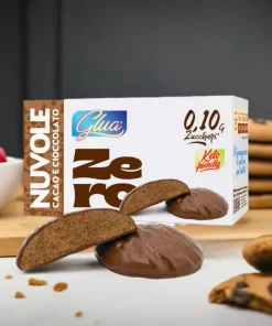 Keto Biscotti proteici Nuvole ricoperti di cioccolato gusto cacao (3 porzioni da 40g) Glua
