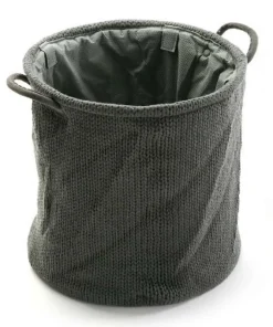 Cestino multiuso rotondo GRIGIO SCURO porta disegni o porta giocattoli