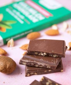 Cioccolato keto al latte con mandorle | 40% di cacao 125gr