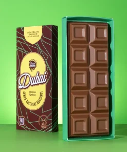 Tavoletta Dubai al cioccolato al latte e pasta kataifi al pistacchio 240g