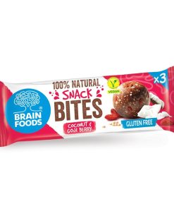 Bites senza glutine Cocco e bacche di Goji 48g – Brain Foods
