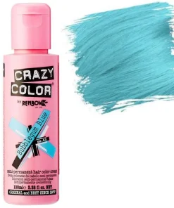Colorazione per capelli semipermanente Crazy Color 100 ml Bubblegum Blue 63