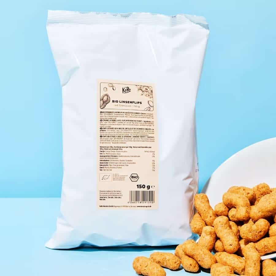 Cornetti di lenticchie bio con arachidi | 150 g