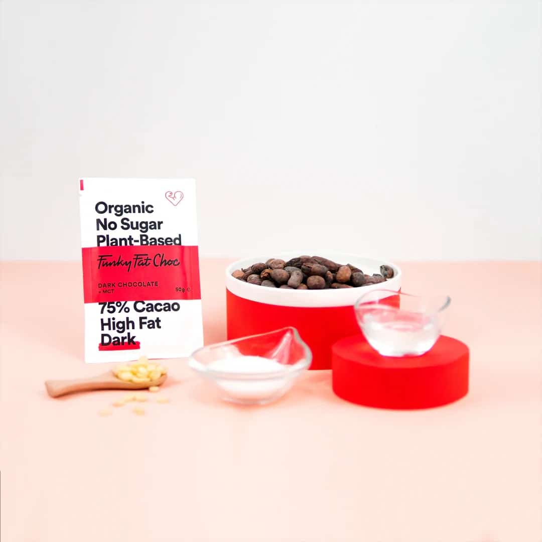 Cioccolato Fondente Al 75% Keto E Vegano- Funky Fat Foods 50gr - immagine 2