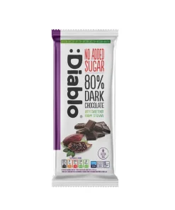 Cioccolato fondente 80% con Stevia 75g Diablo