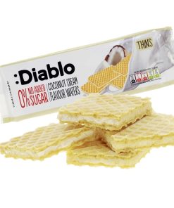 Wafer Ripieni Crema Cocco – Senza Zuccheri Aggiunti 150g Diablo