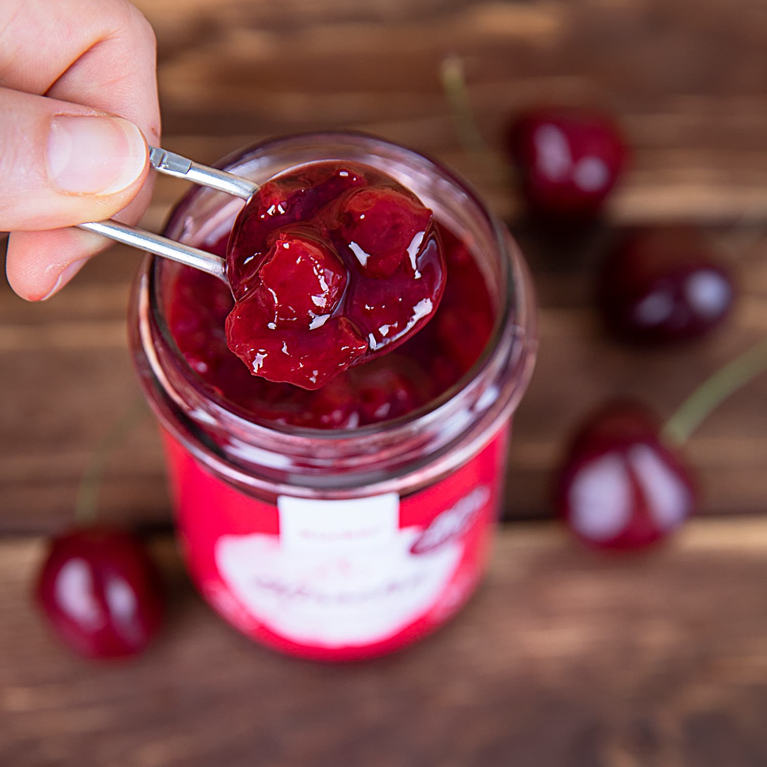 Marmellata di ciliegia Keto (74% di frutta) 220gr - immagine 2