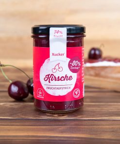 Marmellata di ciliegia Keto (74% di frutta) 220gr