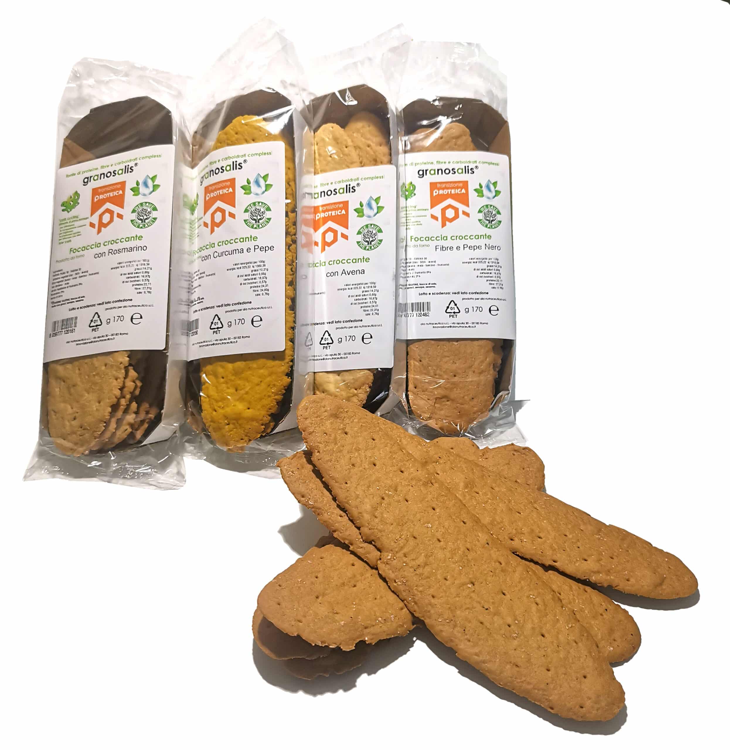 Granosalis Focaccia Proteica gusto PEANUT BUTTER 170gr