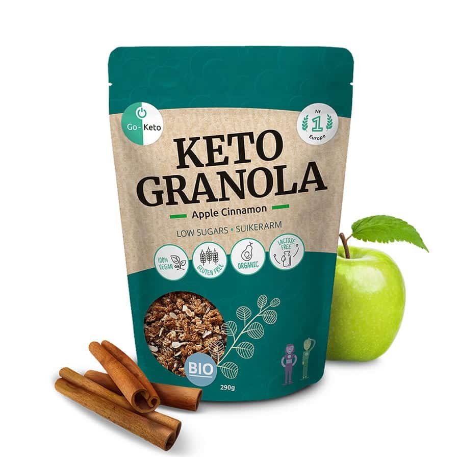 Keto Granola Biologica Mela e Cannella 290g