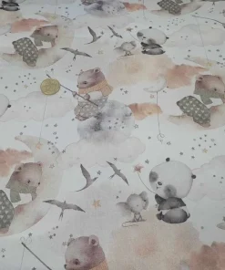 Tessuto in cotone oekotex orsetti