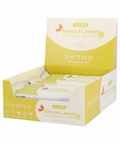 Barretta Keto e Vegana alle Mandorle e Limone 40gr – Okono