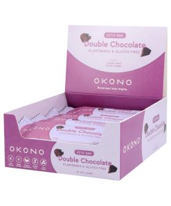 Barretta Keto e Vegana al Doppio Cioccolato 40gr – Okono