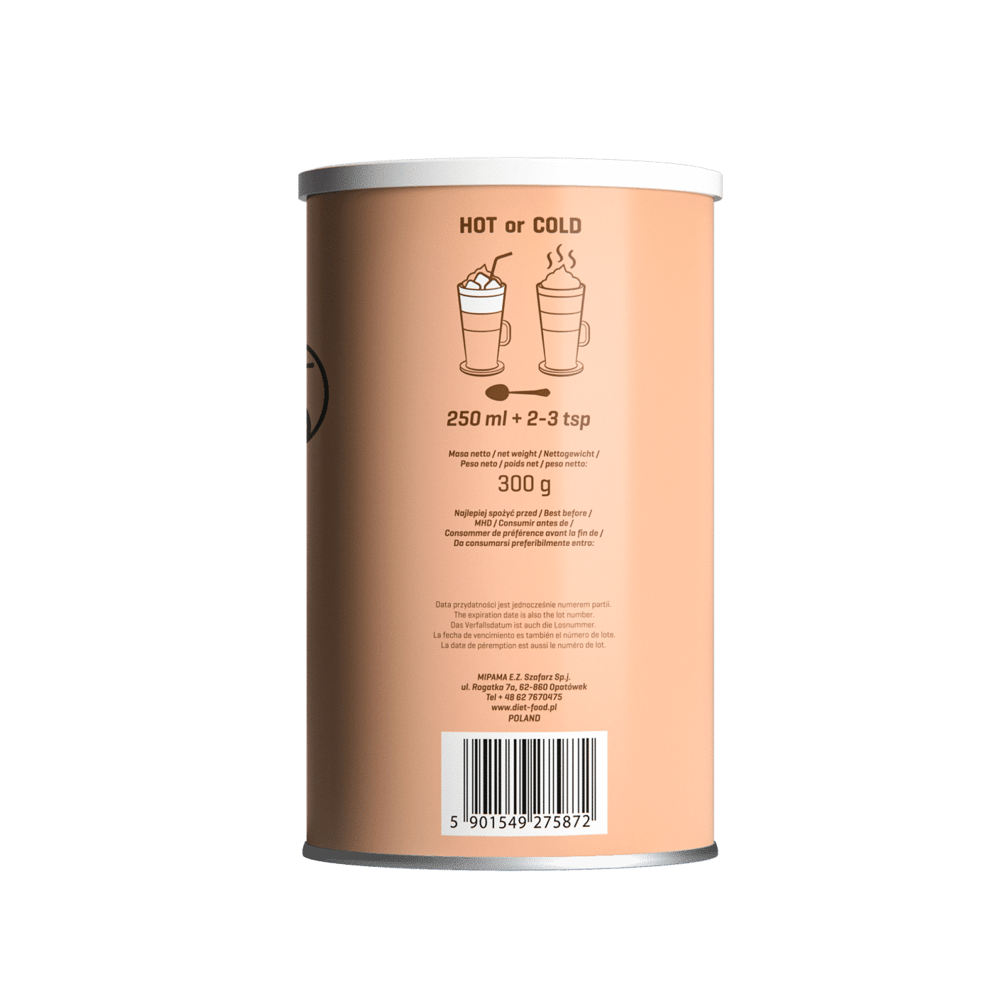 Keto Caffè Latte 300gr Diet Food - immagine 2