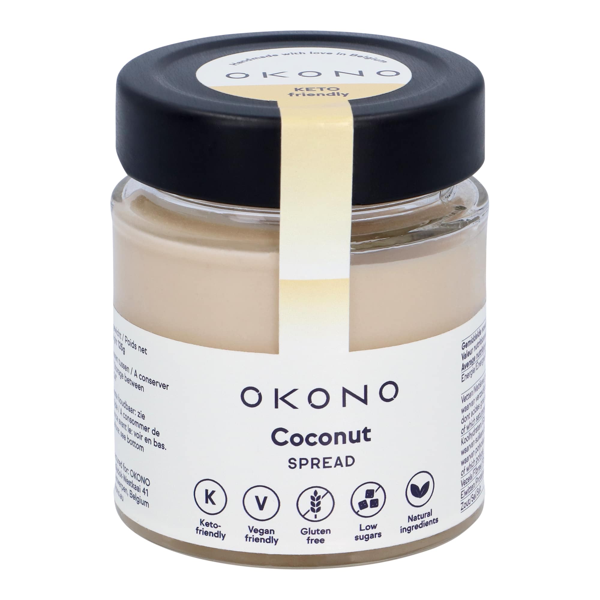 Crema Spalmabile Keto e Vegana al Cocco 125gr – Okono