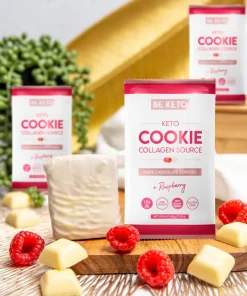 Cookie Keto – Cioccolato Bianco e Lampone 40g
