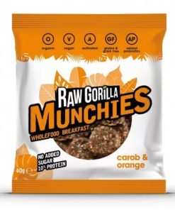 Raw Gorilla Munchies Snack Carrube & Arancia 40gr