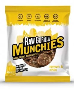Raw Gorilla Munchies Snack Limone & Chia 40gr