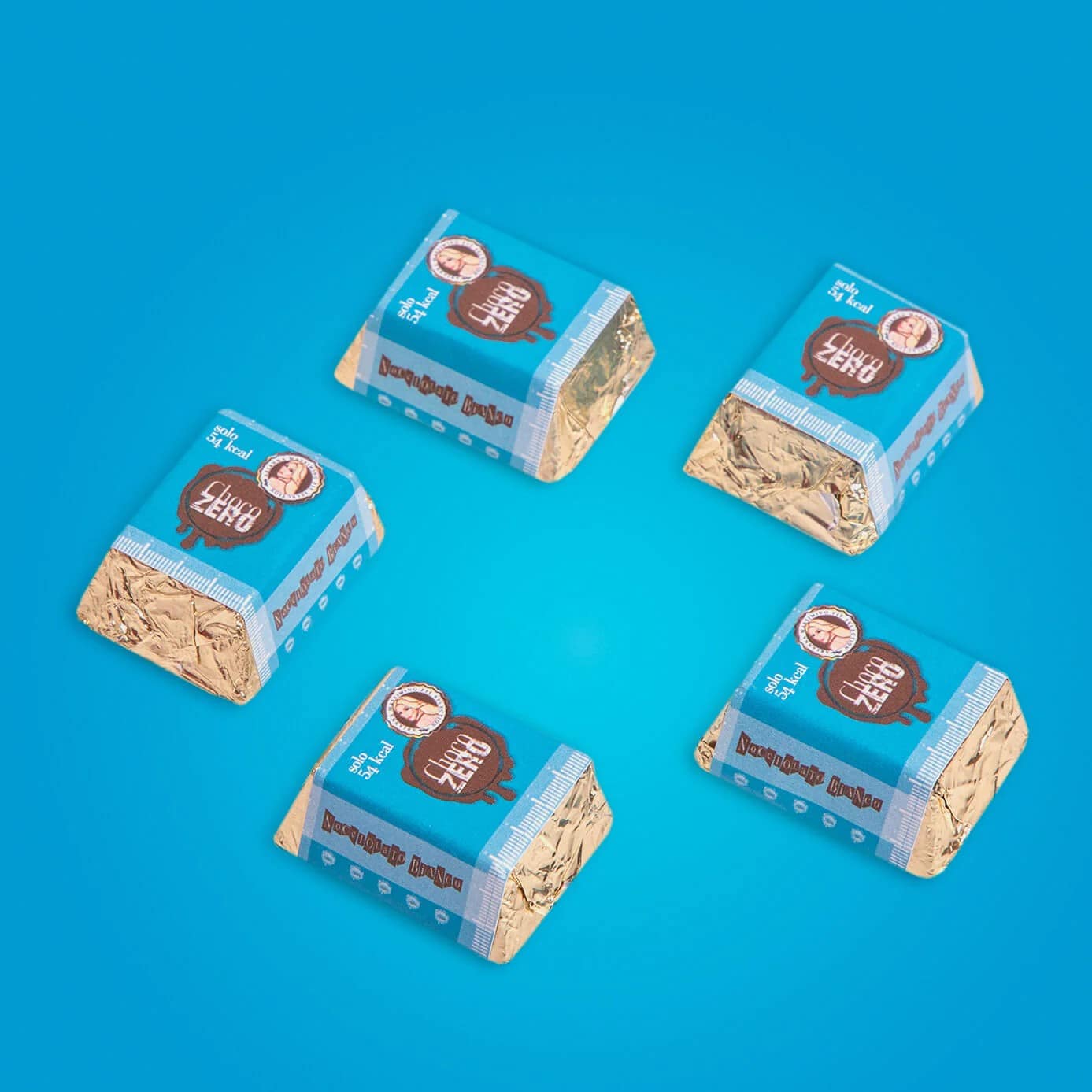 Set 5 cioccolatini Choco Zero Nocciolato Bianco 45gr - immagine 2