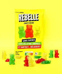 Caramelle senza zuccheri Orsetti Gommosi 50gr Rebelle