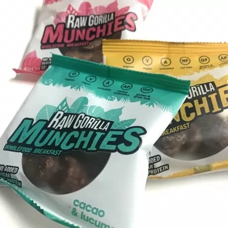 Raw Gorilla Munchies Snack Cacao Crudo e Lucuma 40gr - immagine 2