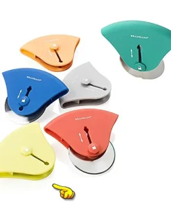 Rotella Tagliapizza Security Soft Touch GIALLO in acciaio inox Brandani