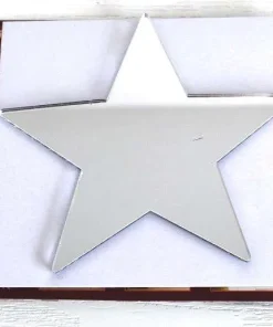 Set 3 stickers a specchio autoadesivi a forma di stella