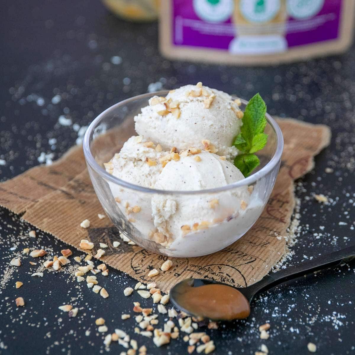 Preparato per gelato al Caramello Salato keto 100gr - immagine 2