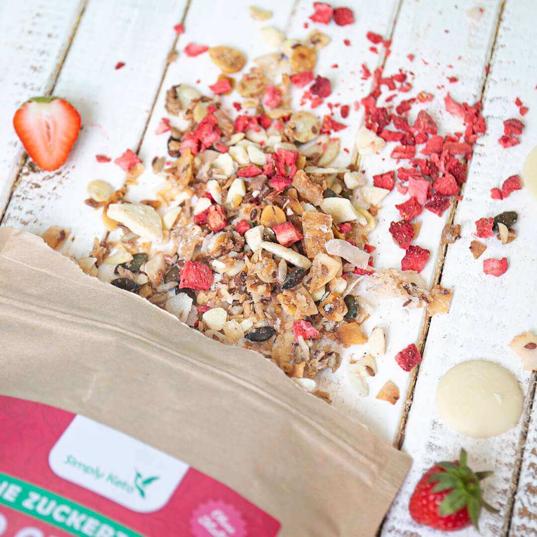 Granola Croccante Fragola e cioccolato bianco 500gr - immagine 2