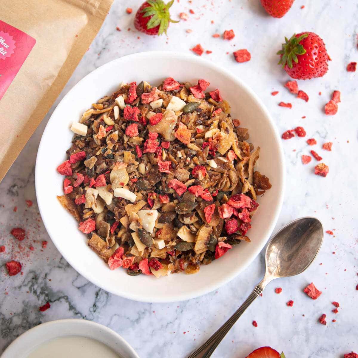 Granola Croccante Fragola e cioccolato bianco 500gr - immagine 4