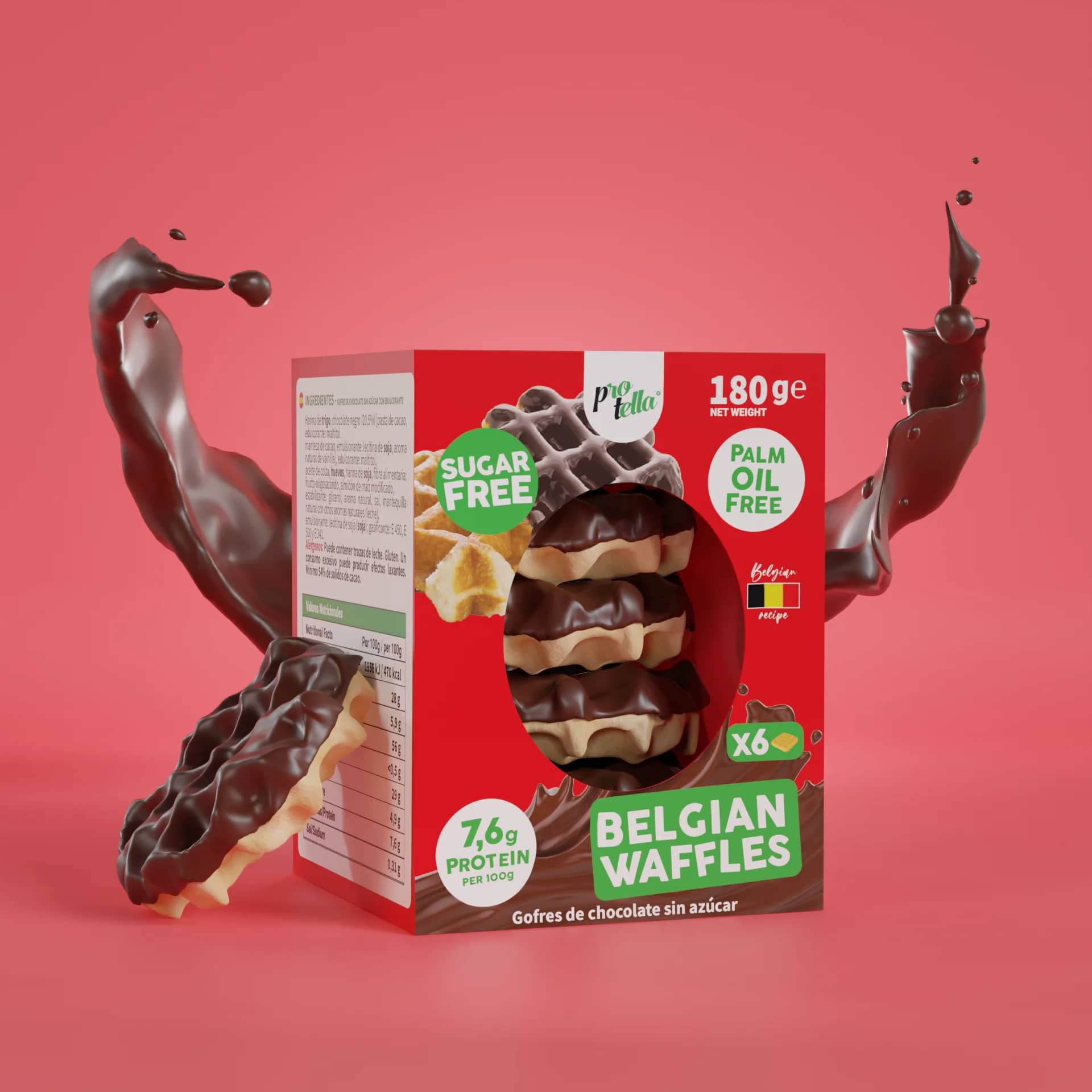 Protella Belgian Waffles 180g