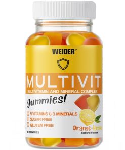 Weider Multivit Gummies – 80 caramelle gommose Arancia e Limone