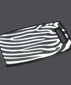 Zassenhaus TAGLIERE RETTANGOLARE ANIMAL ZEBBRATO DA CUCINA