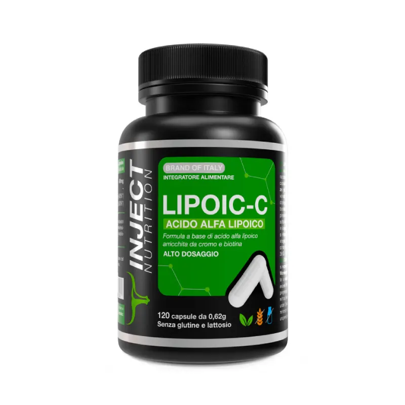 Lipoic-C a base di ALA, Cromo e Biotina (120 capsule) INJECT NUTRITION