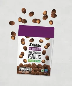Arachidi ricoperti di cioccolato senza zucchero 40g Diablo