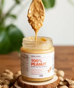 Crema 100% Arachidi Crunchy – Bowlpros 220 g